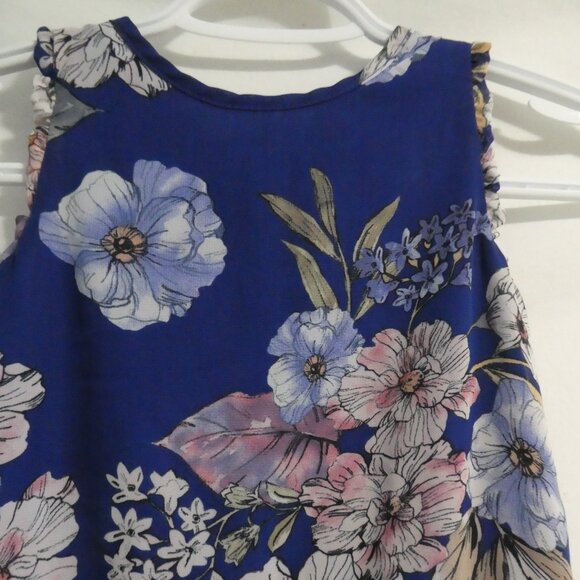 AVA & YELLY | size 6 | Sheer Sleeveless Floral Dress | Tie Back | Lined - Picture 4 of 16